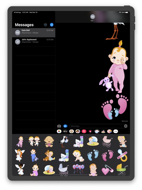 Screenshot #4 pour Baby Stickers & Emojis