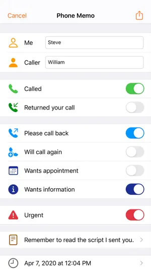 Phone Memos screenshot 1