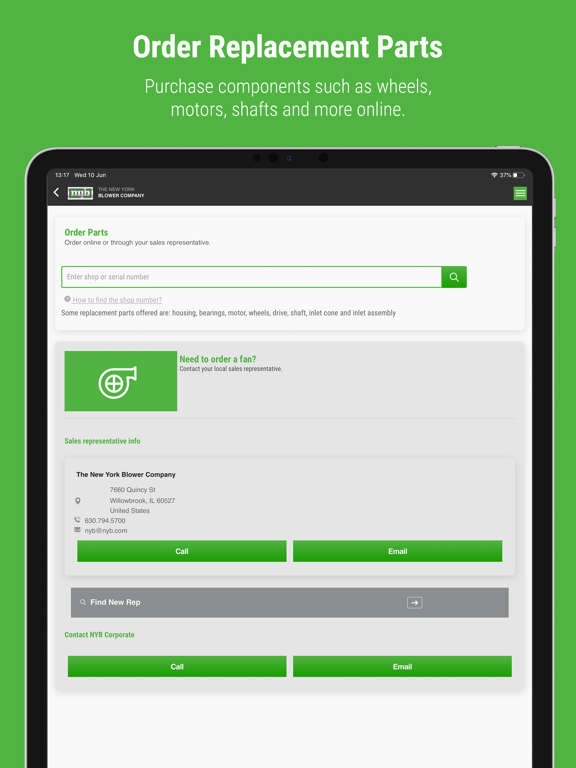 New York Blower iPad screenshot 3 - Business app