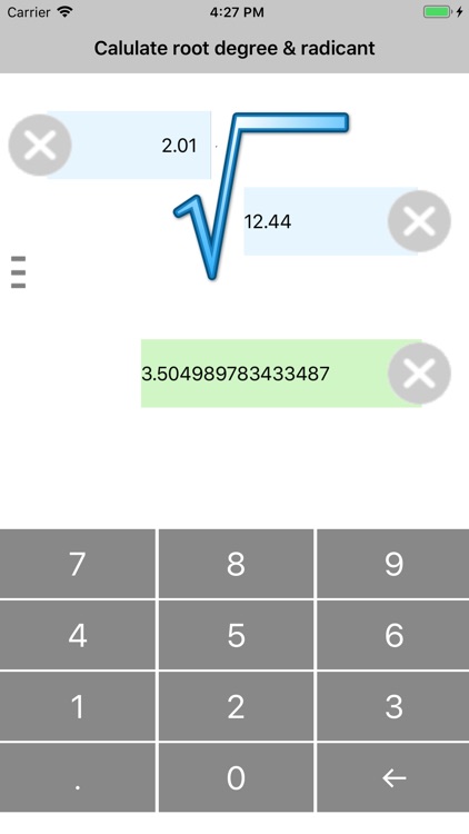 Root Calculator root,cube,-nth