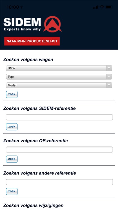 App screenshot