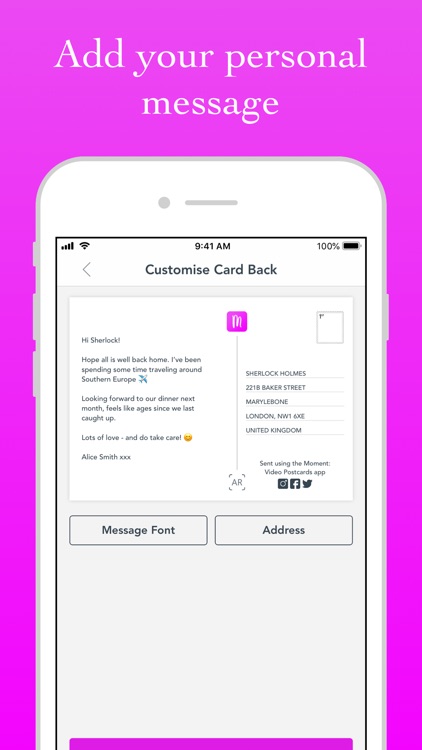 Moment: Send Real Postcard App screenshot-4
