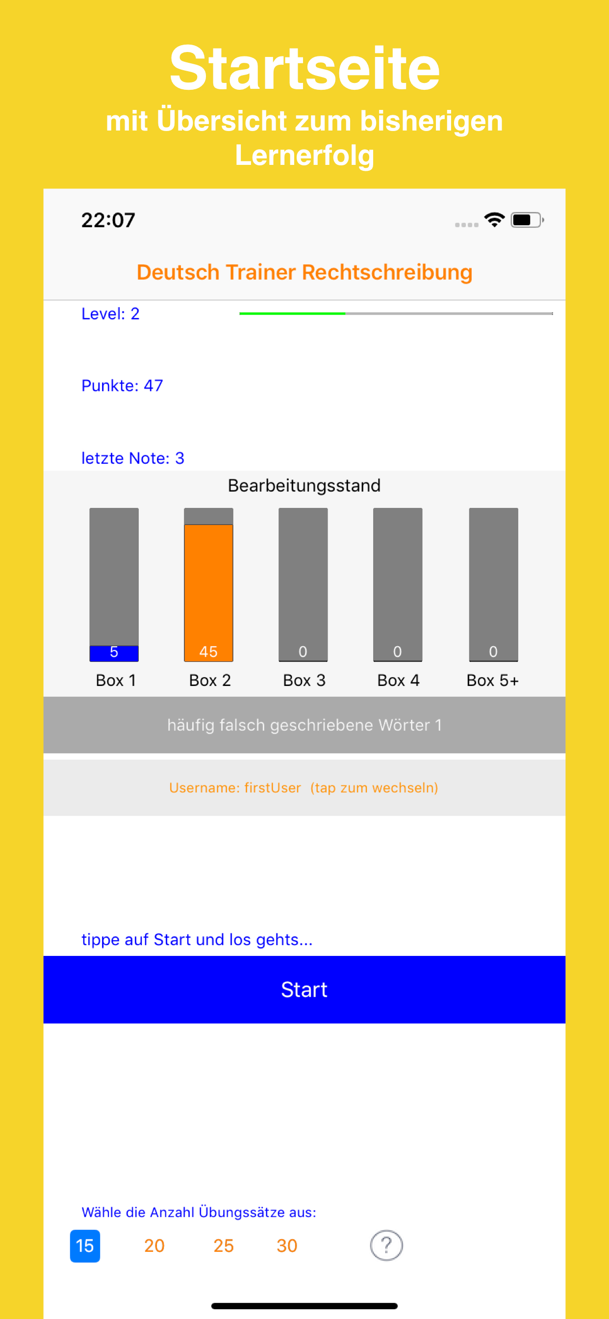 Spelling German Trainer