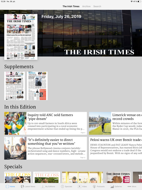 The Irish Times ePaper screenshot 2