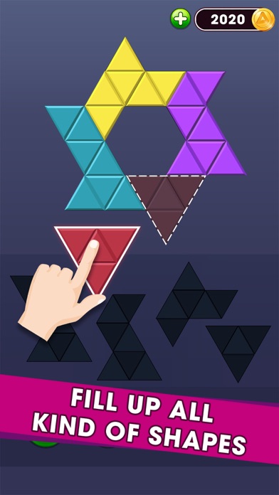 Screenshot #3 pour Triangle Puzzle - Block Hexa