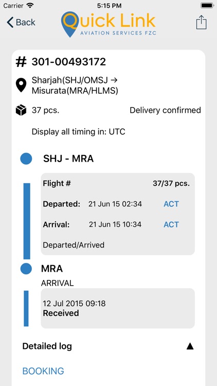 QLA Cargo Track And Trace