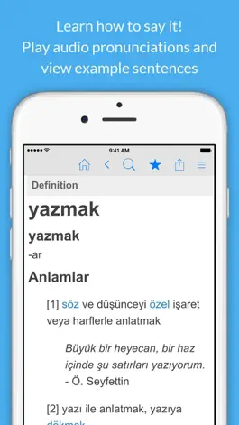 Game screenshot Turkish Dictionary & Thesaurus apk