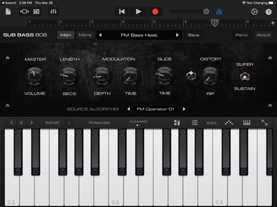 Screenshot #6 pour LE01 | Bass 808 Synth + AUv3