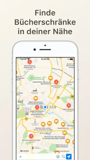 Screenshot von Öffentlicher Bücherschrank auf dem iPhone 1