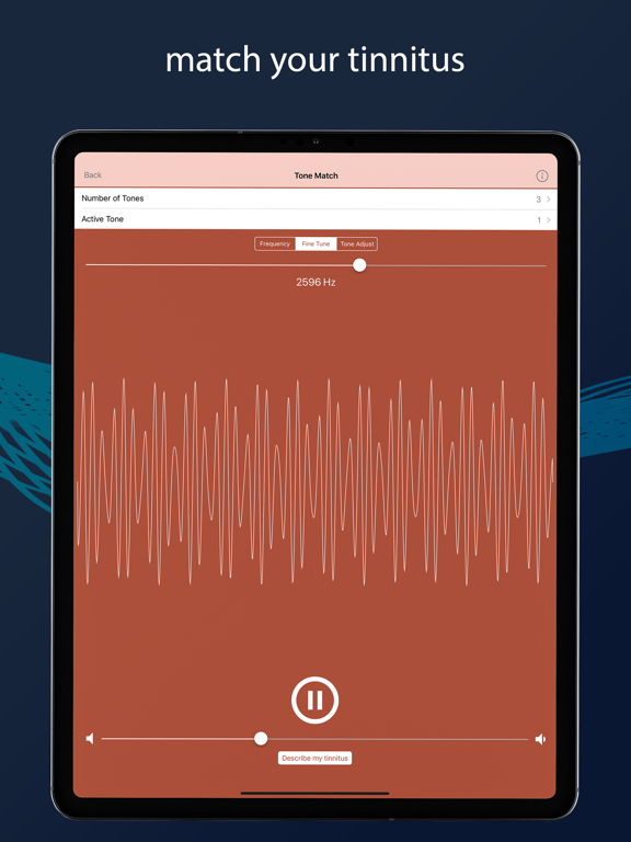 TinnitusPlay iPad screenshot 9 - Medical app