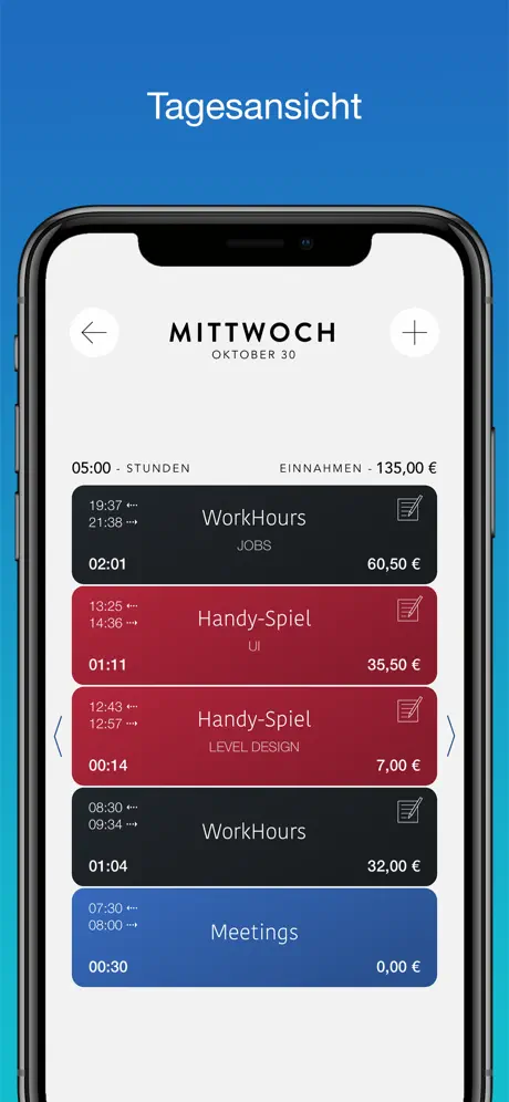 WorkHours: Zeiterfassung