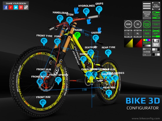 Bike 3D Configurator screenshot