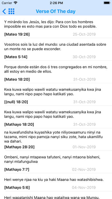Swahili Bible Offline Screenshot