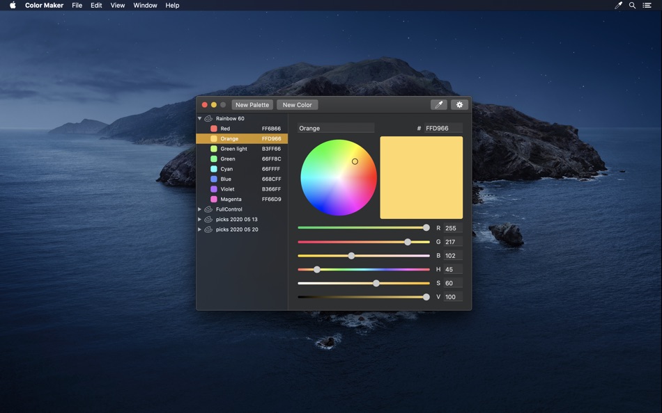 #1. Color Maker (macOS) 由: Francesco Burelli