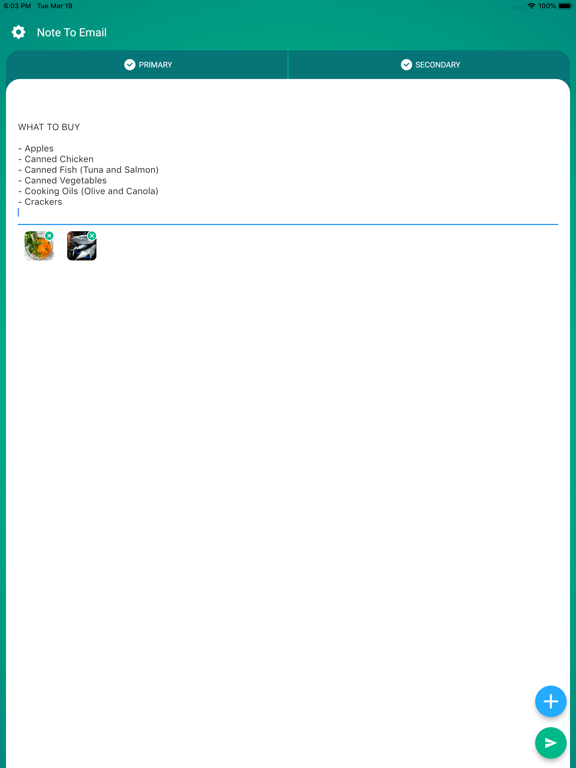 Screenshot #4 pour Note To Email: Fast Mail Notes