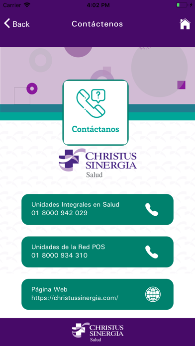 CHRISTUS SINERGIA Screenshot