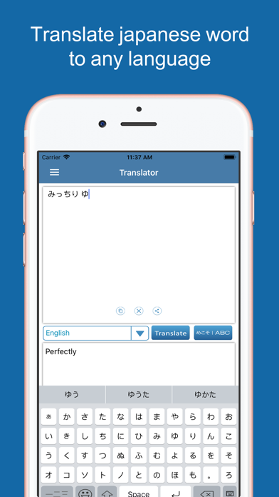 Japanese Dictionary Pro+ Screenshot