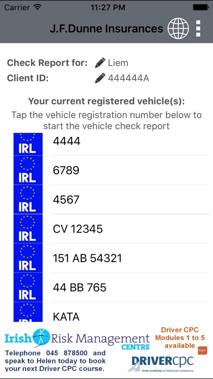 JFDunne Daily Vehicle Check