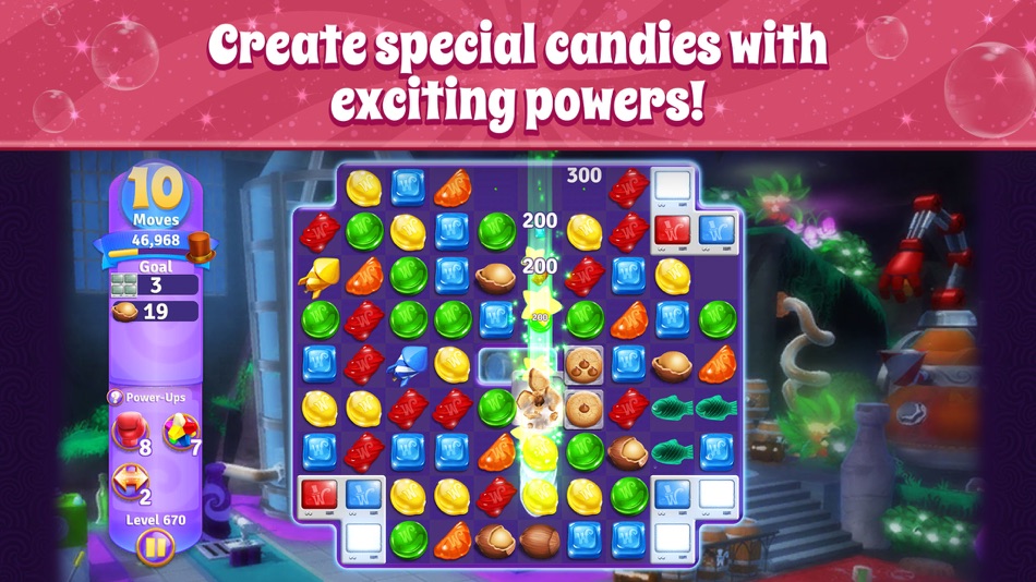 #4. Wonka's World of Candy Match 3 (iOS) Bởi: Zynga Inc.
