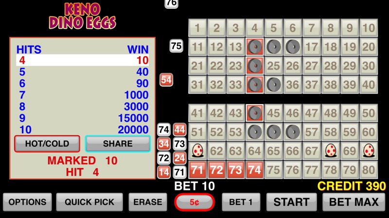 Keno Dino Eggs screenshot 1