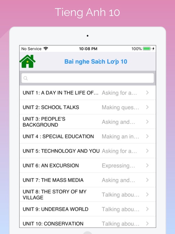 Screenshot #5 pour Tieng Anh Lop 10 - English 10