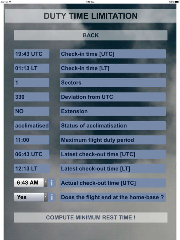Screenshot #5 pour EASA FTL 2016