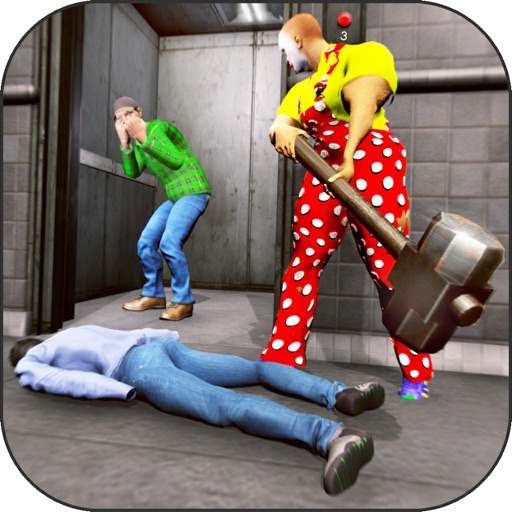 Scary Clown Pranks 3D icon