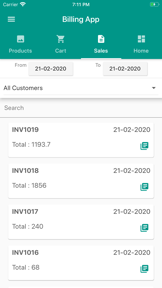 Billing App screenshot
