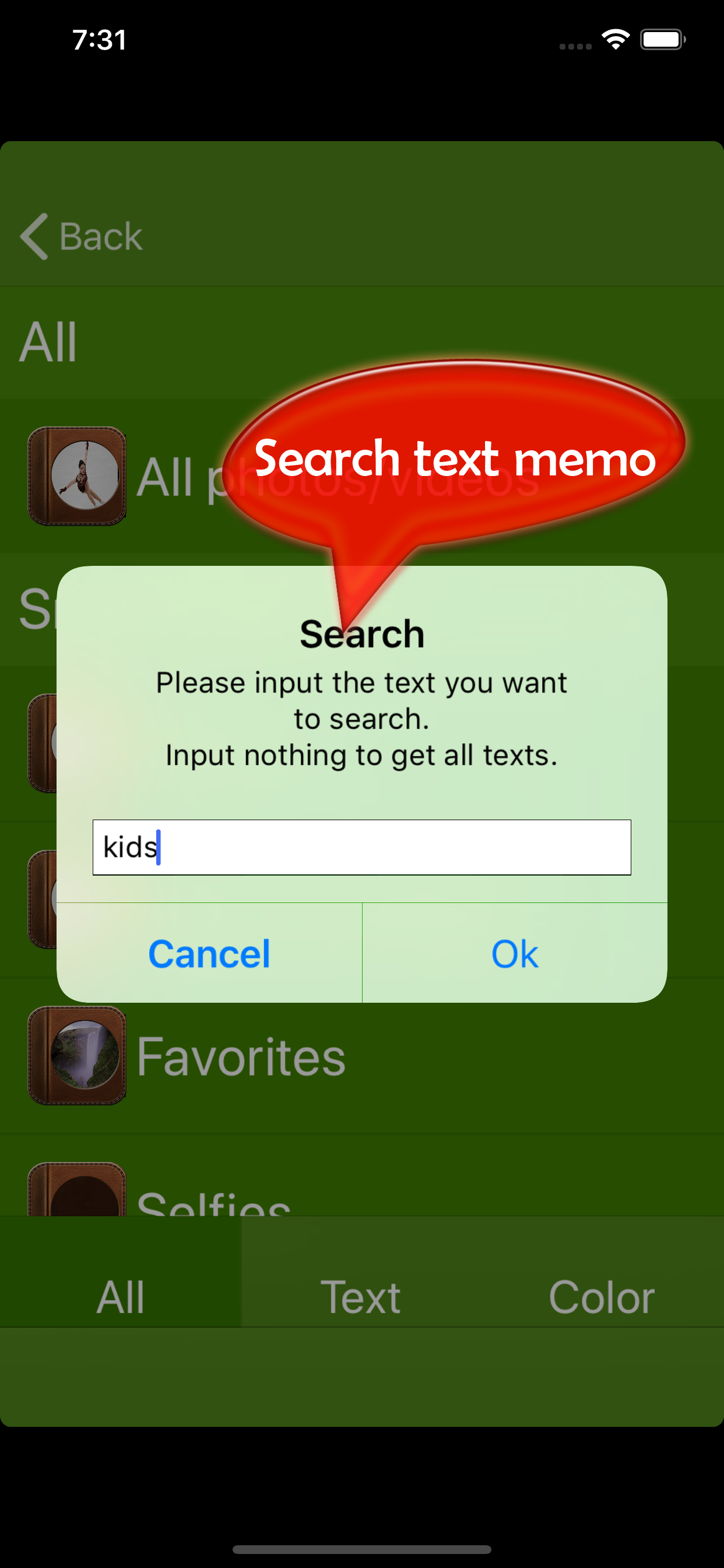 Tag Photo - clean storage