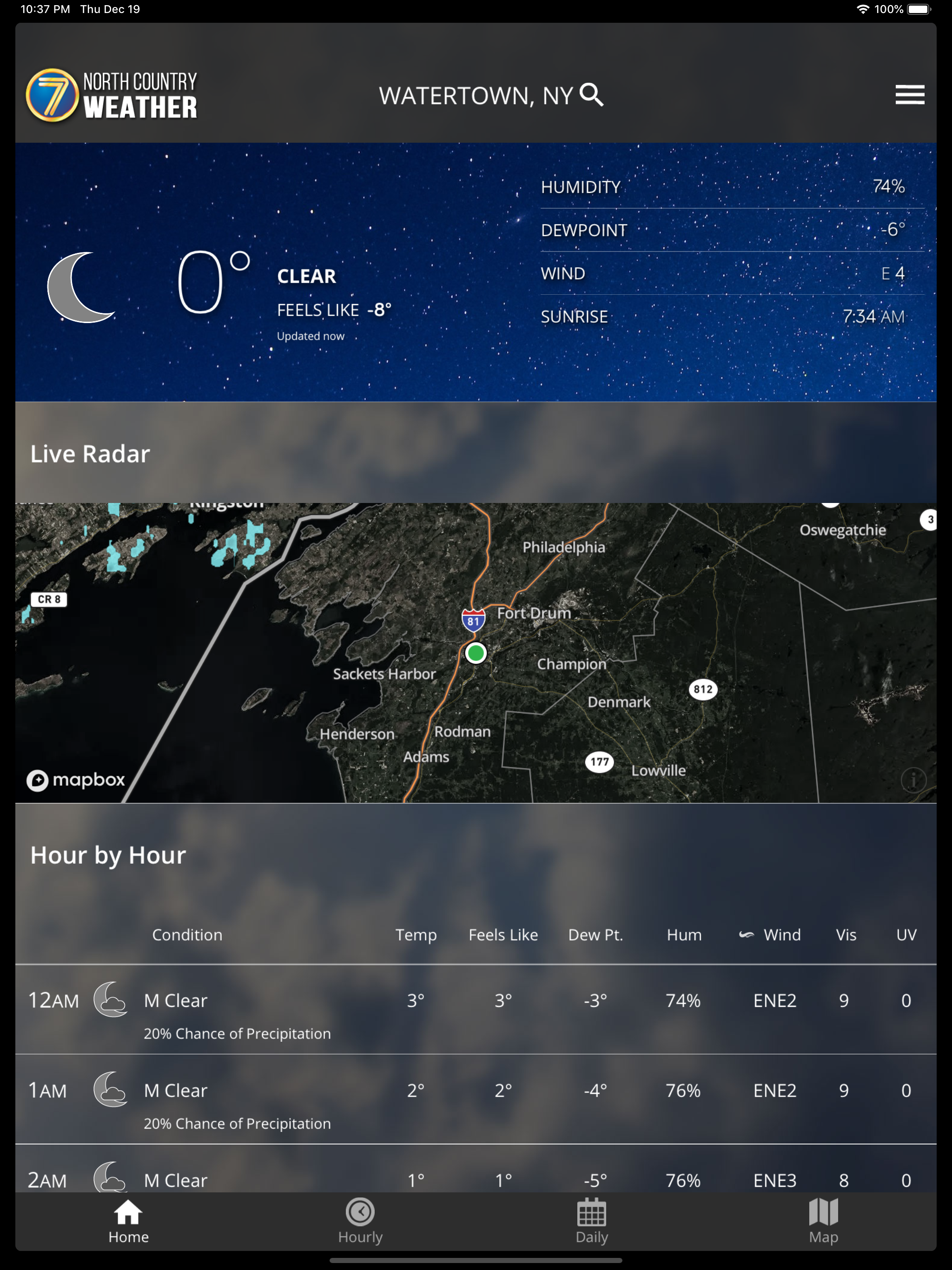 7 News Weather, Watertown NY