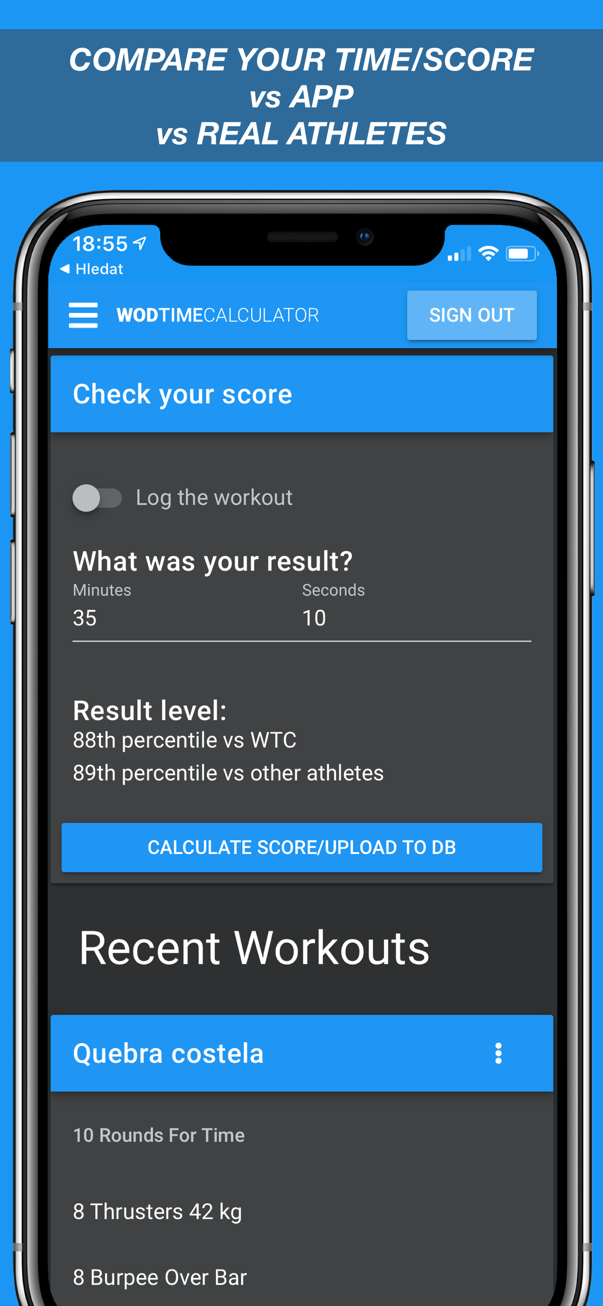 WOD Time Calculator