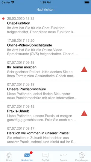 Screenshot von PraxisApp - Innere Medizin auf dem iPhone 2