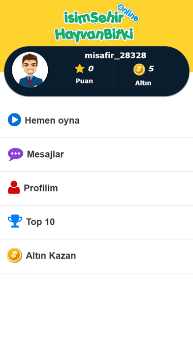 İsim Şehir Online screenshot 2