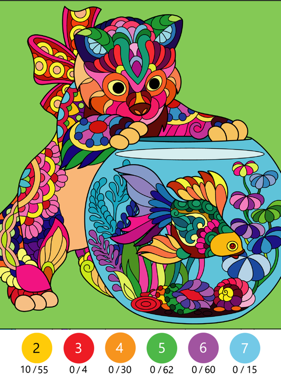 Wonder Color - Color by Number iPad screenshot