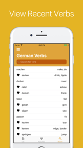 German Verb Conjugator Pro screenshot