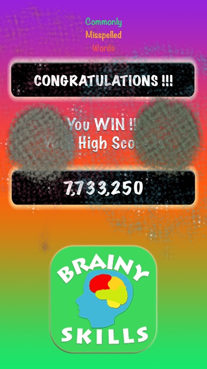 Brainy Skills Misspelled Words screenshot-6