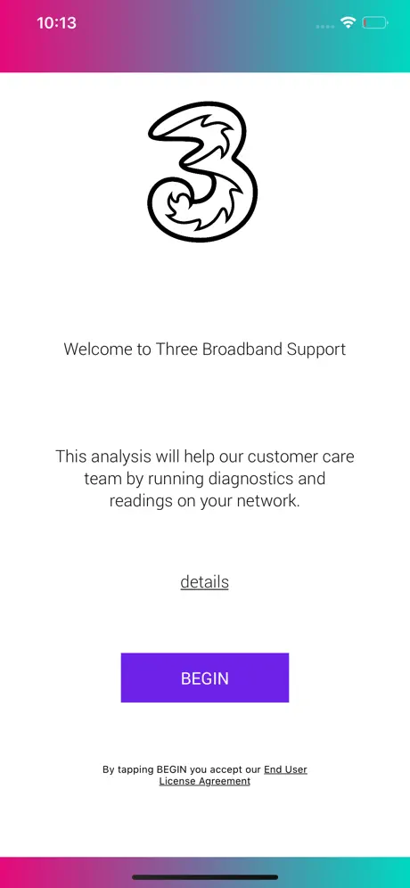 Three Broadband Support