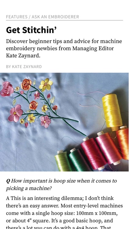 Creative Machine Embroidery