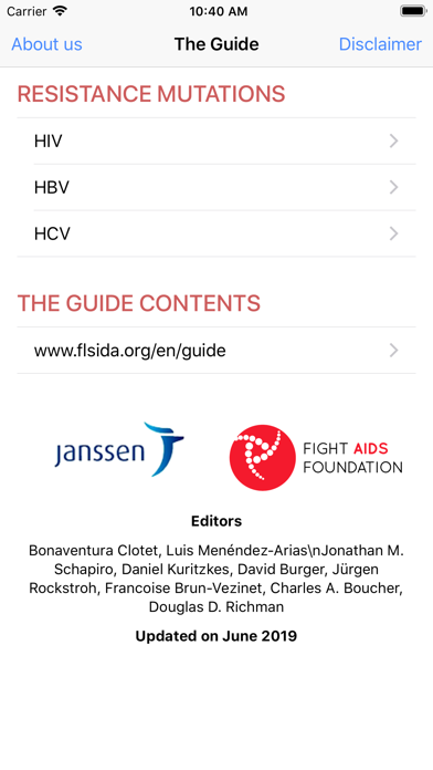 Screenshot #1 pour HIV&Hepatitis Drug Guide