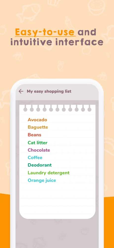 Easy Shopping List.