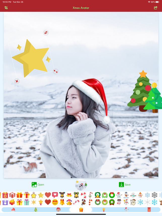 ‎Xmas Avatar: Add Santa Hat Screenshot