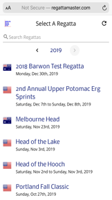 Regatta Master Mobile screenshot