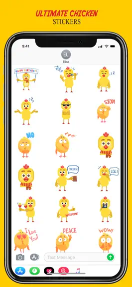 Game screenshot Yellow Chicken Sticker mod apk