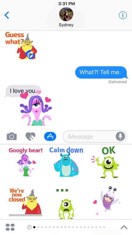 Disney Stickers: Monsters Inc.