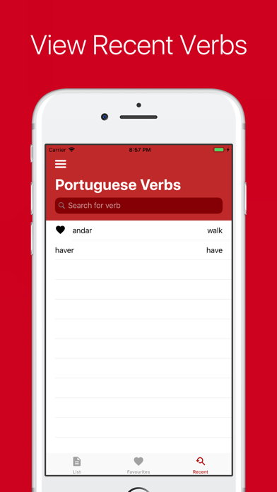 Portuguese Verb Conjugator Pro Screenshot