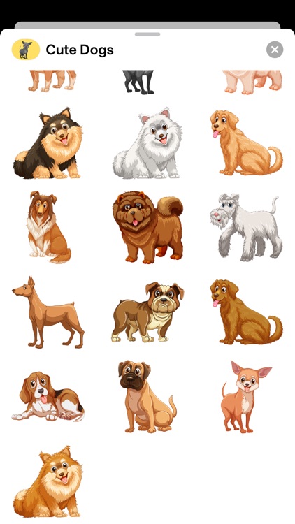 Cute Dog Puppy Doggy Stickers
