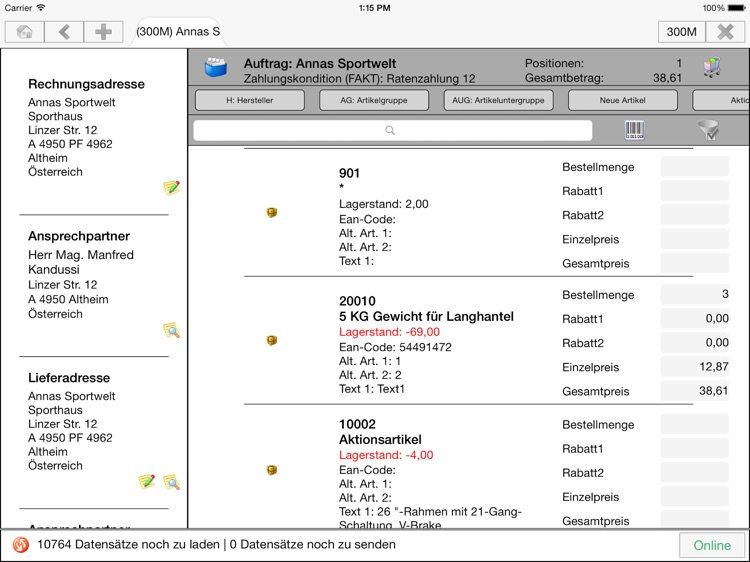 BITS mobile ERP für WINLine screenshot-3