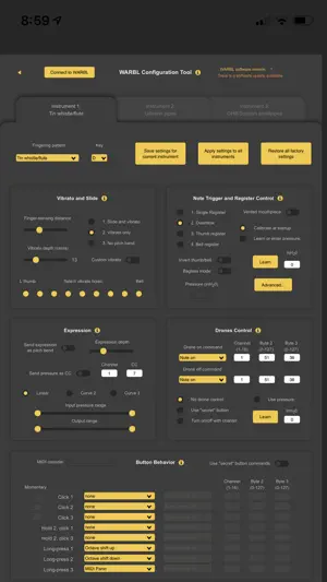 WARBL Configuration Tool screenshot 1
