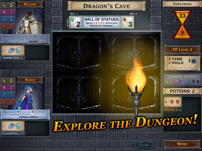 ‎Schermata del Dungeon a un ponte