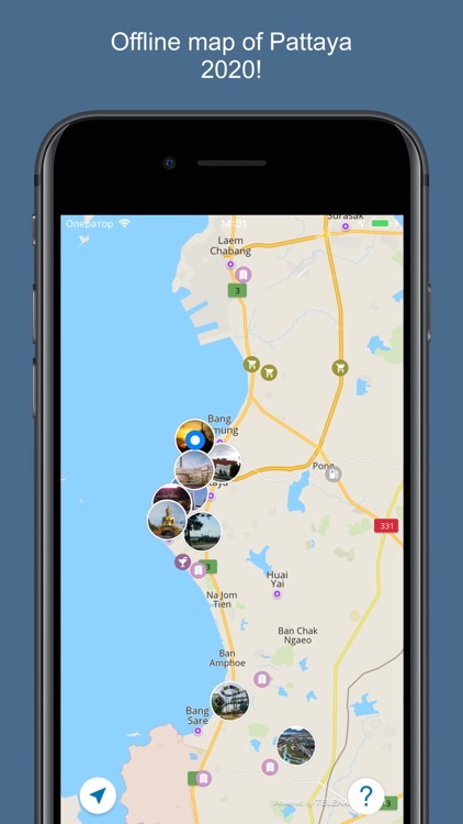 Pattaya 2020 — offline map!